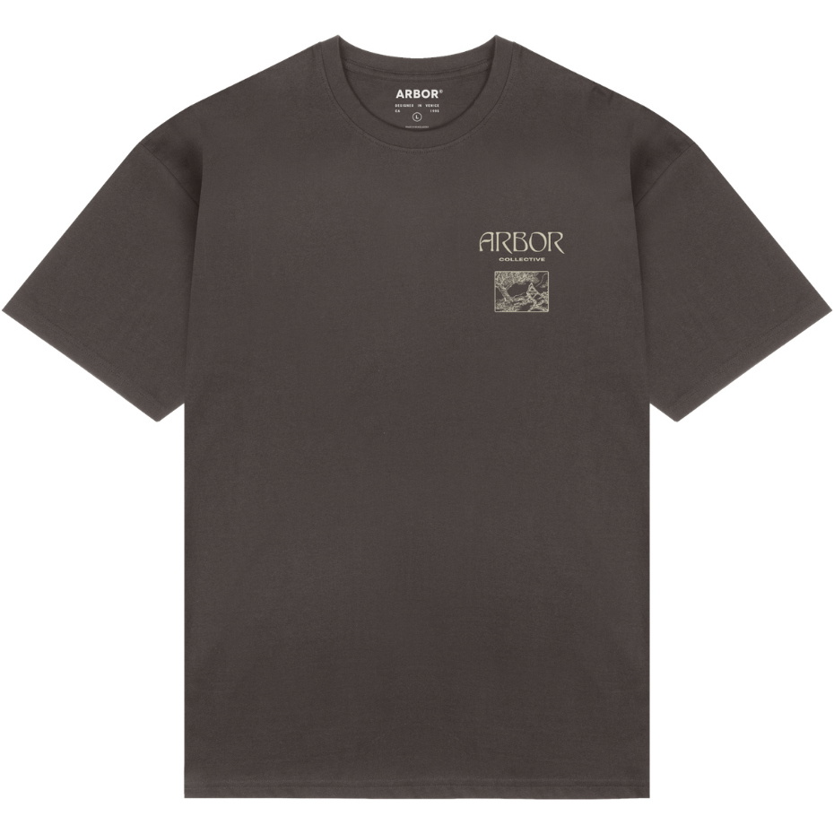 2026 Arbor Mens Evergreen T-shirt ABA-TEE-0207 - Faded Black